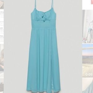 Wilfred Genoa Aqua Blue Midi Dress